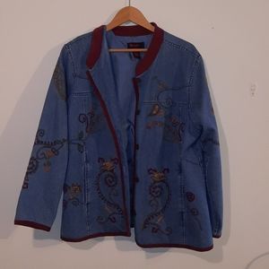 Denim&Co. Blue Jean Jacket 2x